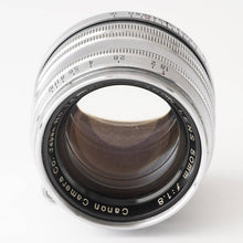 画像をギャラリービューアに読み込む, キヤノン Canon 50mm F1.8 ライカL39マウント