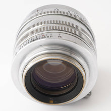 画像をギャラリービューアに読み込む, キヤノン Canon 50mm F1.8 ライカL39マウント