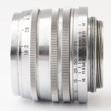 画像をギャラリービューアに読み込む, キヤノン Canon 50mm F1.8 ライカL39マウント