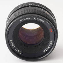 画像をギャラリービューアに読み込む, コンタックス Contax Carl Zeiss Planar 50mm F1.7 T* AEJ C/Yマウント