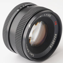 画像をギャラリービューアに読み込む, コンタックス Contax Carl Zeiss Planar 50mm F1.7 T* AEJ C/Yマウント