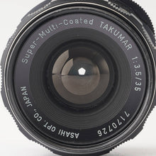 画像をギャラリービューアに読み込む, ペンタックス Pentax Asahi Super-Multi-Coated タクマー TAKUMAR 35mm F3.5 M42 マウント