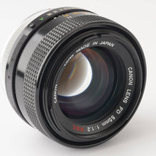 画像をギャラリービューアに読み込む, キヤノン Canon FD 55mm F1.2 S.S.C