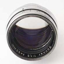 画像をギャラリービューアに読み込む, コンタックス Contax Carl Zeiss Sonnar 50mm F1.5 Contax I II III レンジファインダー用