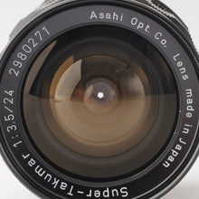 Load image into Gallery viewer, Pentax Asahi SMC TAKUMAR 24mm f/3.5 M42 Mount