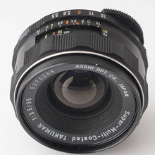 画像をギャラリービューアに読み込む, ペンタックス Pentax Asahi Super Multi Coated タクマー TAKUMAR 35mm F3.5 M42マウント