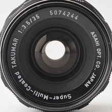 画像をギャラリービューアに読み込む, ペンタックス Pentax Asahi Super Multi Coated タクマー TAKUMAR 35mm F3.5 M42マウント