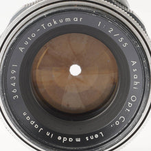 画像をギャラリービューアに読み込む, ペンタックス Pentax Asahi Auto タクマー Takumar 55mm F2 M42マウント
