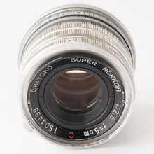 画像をギャラリービューアに読み込む, Chiyoko SUPER ROKKOR 5cm 50mm F2.8 C ライカ L39マウント