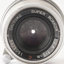 画像をギャラリービューアに読み込む, Chiyoko SUPER ROKKOR 5cm 50mm F2.8 C ライカ L39マウント