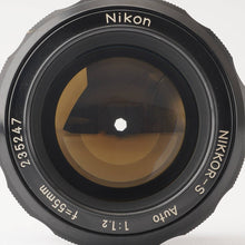 Load image into Gallery viewer, Nikon Ai converted NIKKOR-S Auto 55mm f/1.2