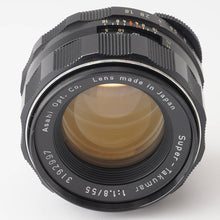 画像をギャラリービューアに読み込む, ペンタックス Pentax Asahi スーパータクマー Super Takumar 55mm F1.8 M42 マウント