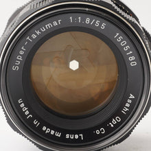 画像をギャラリービューアに読み込む, ペンタックス Pentax Asahi スーパータクマー Super Takumar 55mm F1.8 M42マウント