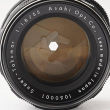 画像をギャラリービューアに読み込む, ペンタックス Pentax Asahi スーパータクマー Super Takumar 55mm F1.8 前期 M42マウント