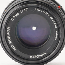 画像をギャラリービューアに読み込む, ミノルタ Minolta MD ROKKOR 50mm F1.7