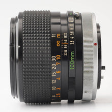 画像をギャラリービューアに読み込む, キヤノン Canon FD 100mm F2.8 S.S.C.