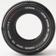 画像をギャラリービューアに読み込む, キヤノン Canon FD 100mm F2.8 S.S.C.