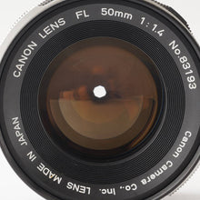 画像をギャラリービューアに読み込む, キヤノン Canon FL 50mm F1.4