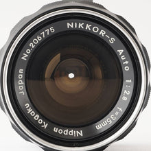 Load image into Gallery viewer, Nikon Nippon Kogaku Non-Ai NIKKOR-S Auto 35mm f/2.8