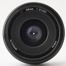 画像をギャラリービューアに読み込む, ミノルタ Minolta AF 35mm F2 ソニーAマウント