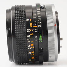 画像をギャラリービューアに読み込む, キヤノン Canon FD 28mm F2.8 S.C.