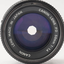 Load image into Gallery viewer, Canon New FD 50mm f/1.4