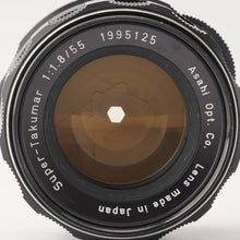 Load image into Gallery viewer, Pentax Asahi Super Takumar 55mm f/1.8 M42 mount