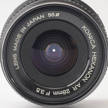 画像をギャラリービューアに読み込む, コニカ Konica HEXANON AR 28mm F3.5 ARマウント