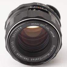 画像をギャラリービューアに読み込む, ペンタックス Pentax Asahi Super Multi Coated タクマー TAKUMAR 55mm f/1.8 M42マウント