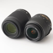Load image into Gallery viewer, Nikon D3100 / Nikon DX AF-S NIKKOR 18-5mm f/3.5-5.6G VR / Nikon DX AF-S NIKKOR 55-20mm f/4-5.6G ED VR