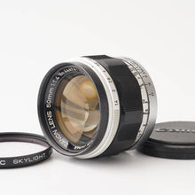 画像をギャラリービューアに読み込む, キヤノン Canon 50mm F1.4 LTM L39