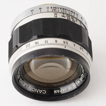 画像をギャラリービューアに読み込む, キヤノン Canon 50mm F1.4 LTM L39