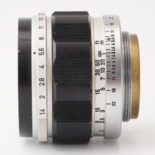 画像をギャラリービューアに読み込む, キヤノン Canon 50mm F1.4 LTM L39