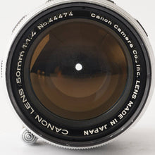 画像をギャラリービューアに読み込む, キヤノン Canon 50mm F1.4 LTM L39