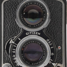 画像をギャラリービューアに読み込む, ミノルタ Minolta Minoltacord AUTOMAT 二眼レフフィルムカメラ / CHIYOKO ROKKOR 75mm F3.5