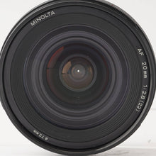 画像をギャラリービューアに読み込む, ミノルタ Minolta AF 20mm F2.8 Sony A マウント