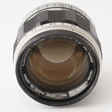画像をギャラリービューアに読み込む, キヤノン Canon 50mm F1.4 ライカL39マウント