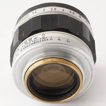 画像をギャラリービューアに読み込む, キヤノン Canon 50mm F1.4 ライカL39マウント