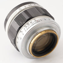 画像をギャラリービューアに読み込む, キヤノン Canon 50mm F1.4 ライカL39マウント