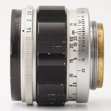 画像をギャラリービューアに読み込む, キヤノン Canon 50mm F1.4 ライカL39マウント