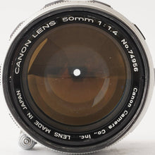 画像をギャラリービューアに読み込む, キヤノン Canon 50mm F1.4 ライカL39マウント