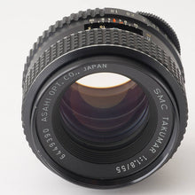 画像をギャラリービューアに読み込む, ペンタックス Pentax Asahi SMC タクマ-Takumar 55mm F1.8 M42マウント