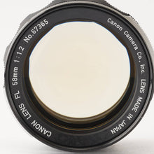 画像をギャラリービューアに読み込む, キヤノン Canon FL 58mm F1.2 FD マウント