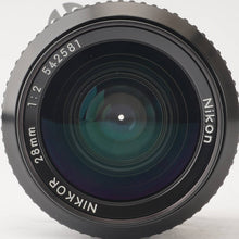 画像をギャラリービューアに読み込む, ニコン Nikon Ai NIKKOR 28mm F2 広角マニュアルフォーカスレンズ