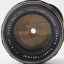 画像をギャラリービューアに読み込む, ペンタックス Pentax Asahi スーパータクマー Super Takumar 55mm f/1.8 前期 M42 mount