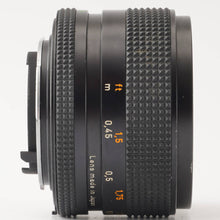 画像をギャラリービューアに読み込む, コンタックス Contax Carl Zeiss Planar 50mm F1.4 T* MMJ C/Y マウント