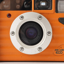 画像をギャラリービューアに読み込む, コニカ Konica 現場監督 28 WB ECO 35mm コンパクトフィルムカメラ オレンジ