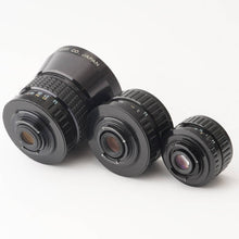 画像をギャラリービューアに読み込む, ペンタックス Pentax PENTAX-110 70mm F2.8 / 50mm F2.8 / 18mm F2.8 オート110マウント レンズセット