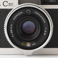 画像をギャラリービューアに読み込む, コニカ Konica C35 EL 35mm コンパクトフイルムカメラ / HEXANON 35mm F2.8