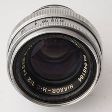 画像をギャラリービューアに読み込む, ニコン Nippon Kogaku Nikkor-H・C 5cm 50mm F2 Sマウント